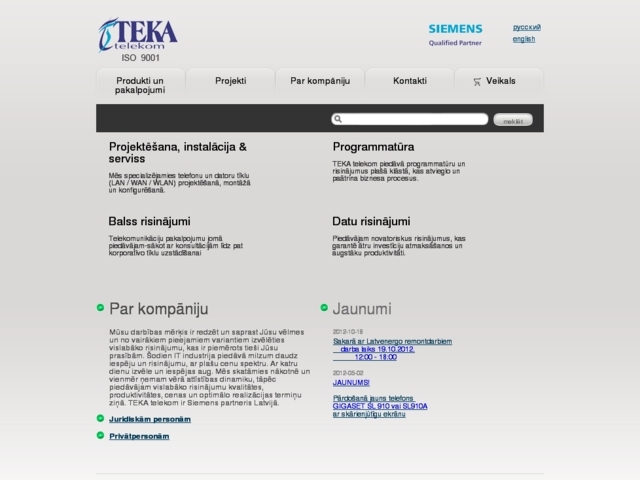 TEKA telekom, SIA
